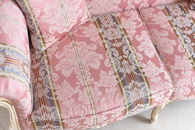 2Pソファ ローザ アンティーク調 猫脚 ROCOCOアントワネット