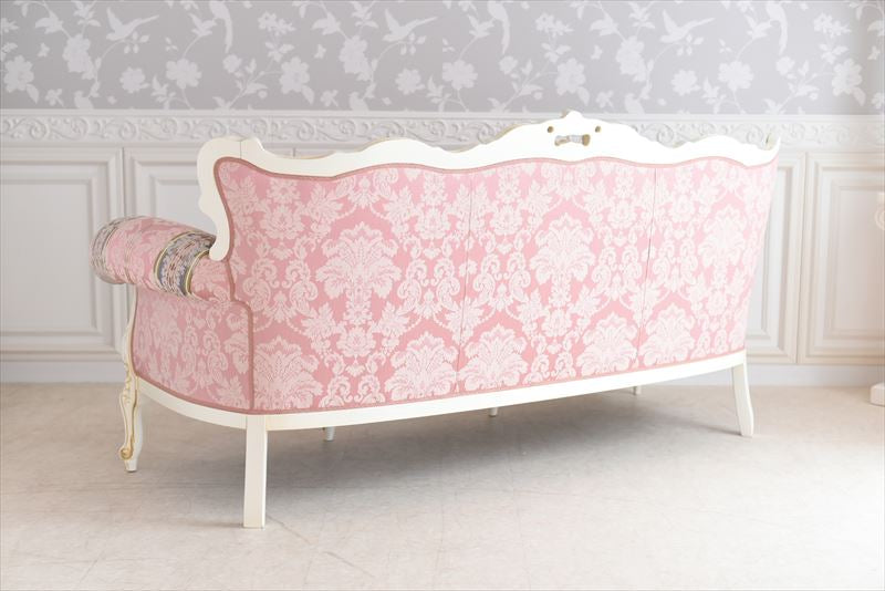 3Pソファローザグランデ アンティーク調 猫脚 ROCOCOアントワネット