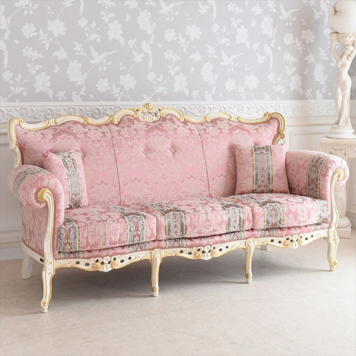 3Pソファローザグランデ アンティーク調 猫脚 ROCOCOアントワネット