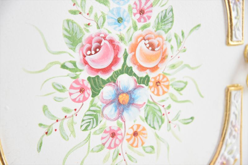 グランデサイドボード ガラス天板付き アンティーク調 ROCOCOアントワネット