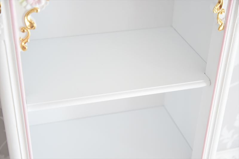 ブックケース キャビネット アンティーク調 ROCOCOアントワネット