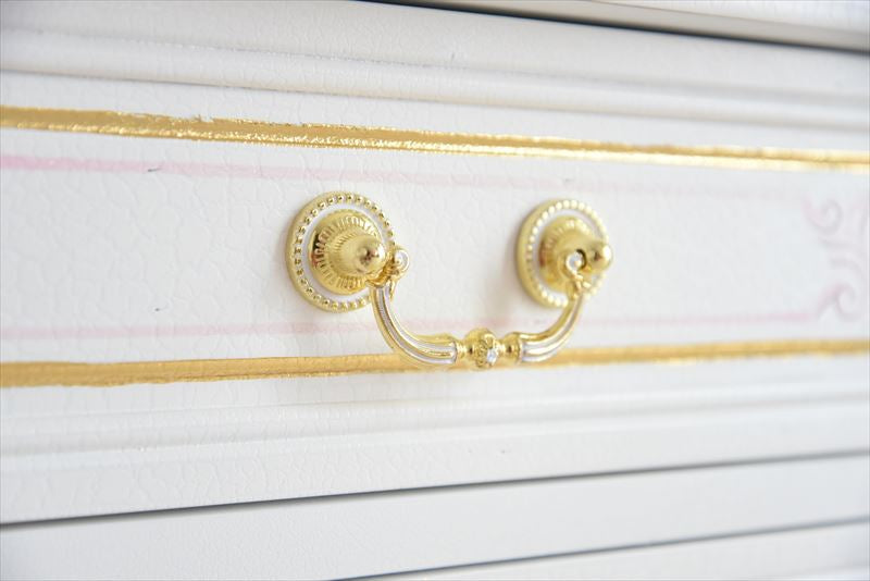 ブックケース キャビネット アンティーク調 ROCOCOアントワネット