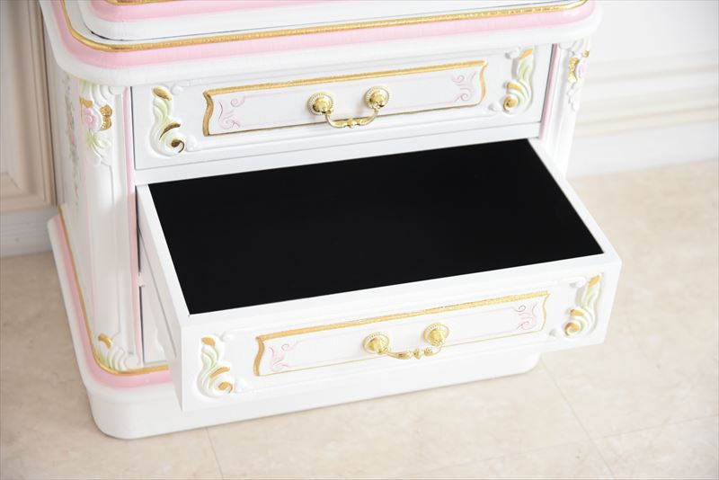 ブックケース キャビネット アンティーク調 ROCOCOアントワネット