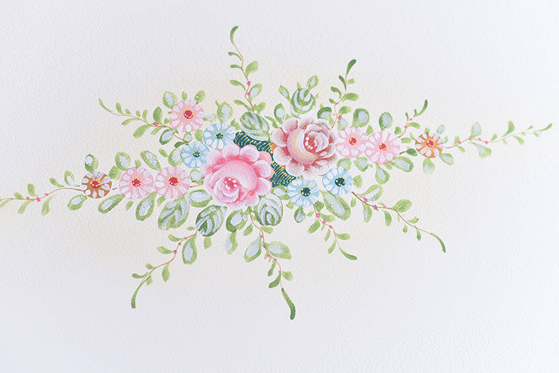 センターテーブル ガラス天板付き アンティーク調 ROCOCOアントワネット