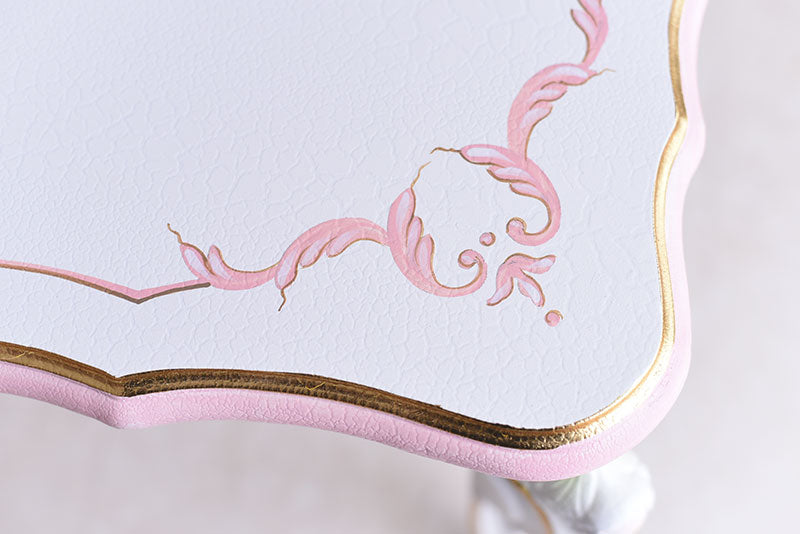 センターテーブル ガラス天板付き アンティーク調 ROCOCOアントワネット