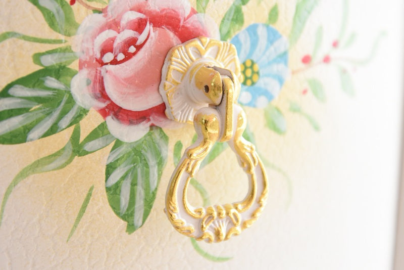 新型ドレッサー スツール・ガラス天板付き アンティーク調 ROCOCOアントワネット