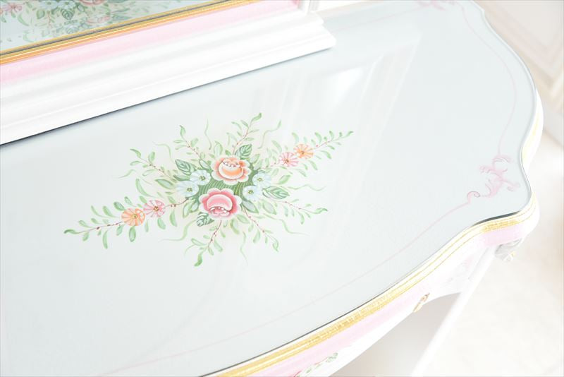 ラグジュアリー プリンセス宮殿のドレッサー スツール付き アンティーク調 ROCOCOアントワネット