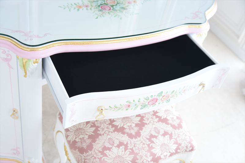 ラグジュアリー プリンセス宮殿のドレッサー スツール付き アンティーク調 ROCOCOアントワネット