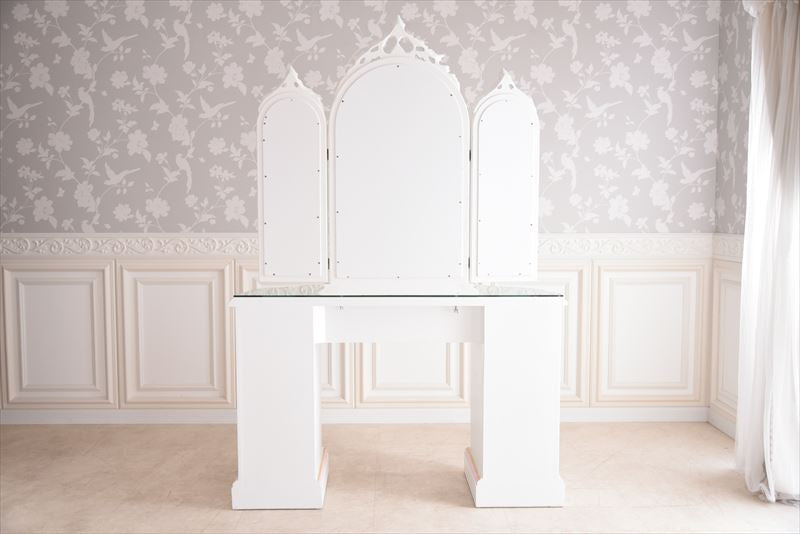 ラグジュアリー プリンセス宮殿のドレッサー スツール付き アンティーク調 ROCOCOアントワネット