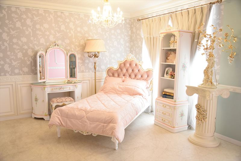 ラグジュアリー プリンセス宮殿のドレッサー スツール付き アンティーク調 ROCOCOアントワネット