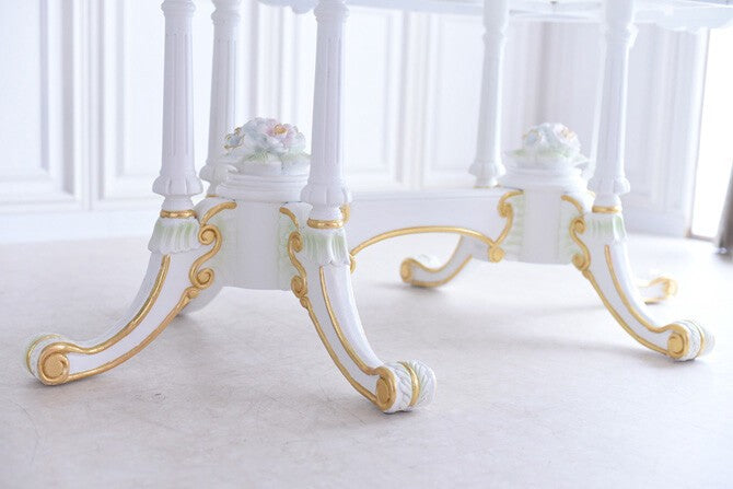 ダイニングテーブル 160オーバル アンティーク調 ROCOCOアントワネット