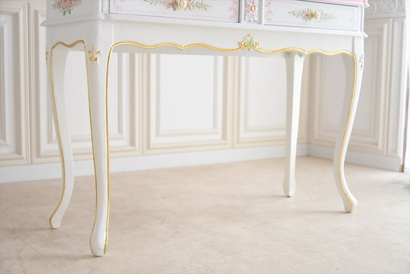 ラグジュアリー プリンセスデスク アンティーク調 ROCOCOアントワネット