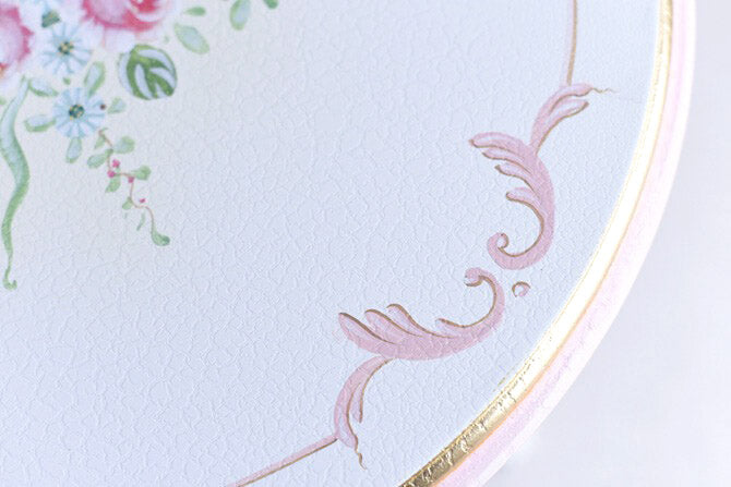 コーヒーテーブル ガラス天板付き アンティーク調 ROCOCOアントワネット