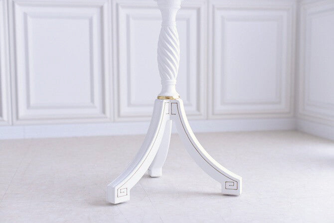 コーヒーテーブル ガラス天板付き アンティーク調 ROCOCOアントワネット