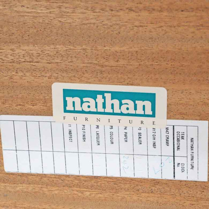 イギリス製 ヴィンテージ NATHAN (ネイサン) チーク材 スクエア サイドテーブル / 北欧スタイル ミッドセンチュリー