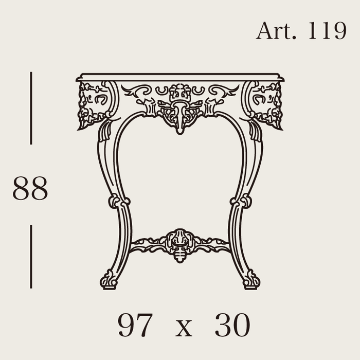 シリック SILIK コンソールテーブル Art.119 クラシック家具 イタリア家具