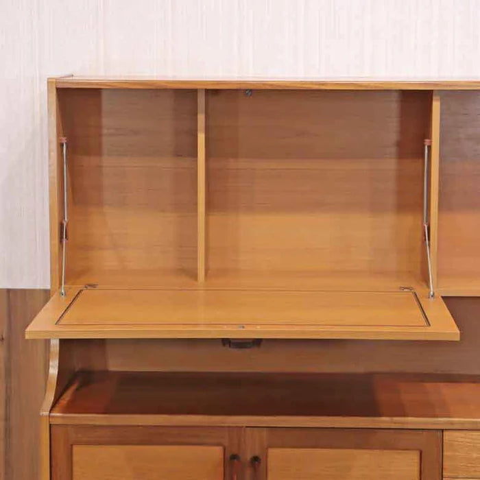 イギリス ヴィンテージ チーク材 ライティングビューロー付き キャビネット サイドボード