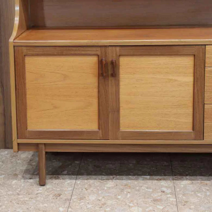 イギリス ヴィンテージ チーク材 ライティングビューロー付き キャビネット サイドボード