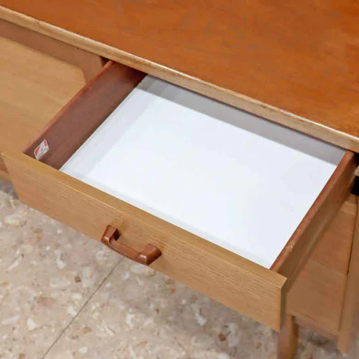 イギリス ヴィンテージ チーク材 ライティングビューロー付き キャビネット サイドボード