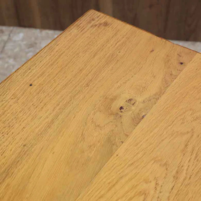 ヴィンテージ イギリス製 ウッドスツール 編み込みシェルフ付