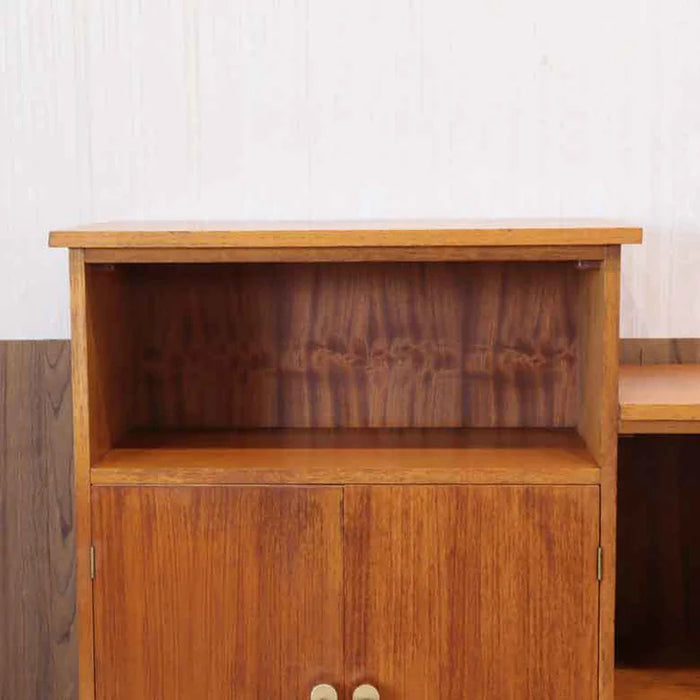 ブックシェルフ 多目的 サイドキャビネット イギリス ヴィンテージ チーク ミッドセンチュリースタイル