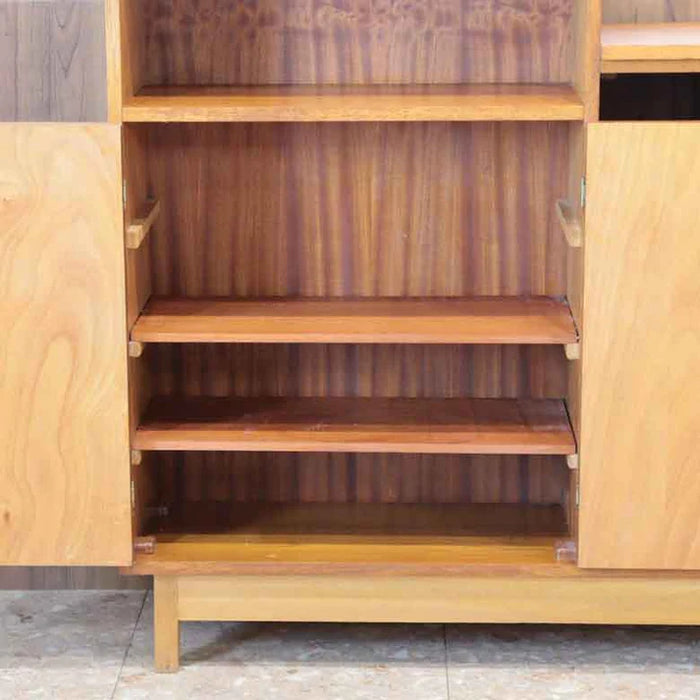 ブックシェルフ 多目的 サイドキャビネット イギリス ヴィンテージ チーク ミッドセンチュリースタイル