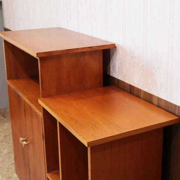 ブックシェルフ 多目的 サイドキャビネット イギリス ヴィンテージ チーク ミッドセンチュリースタイル