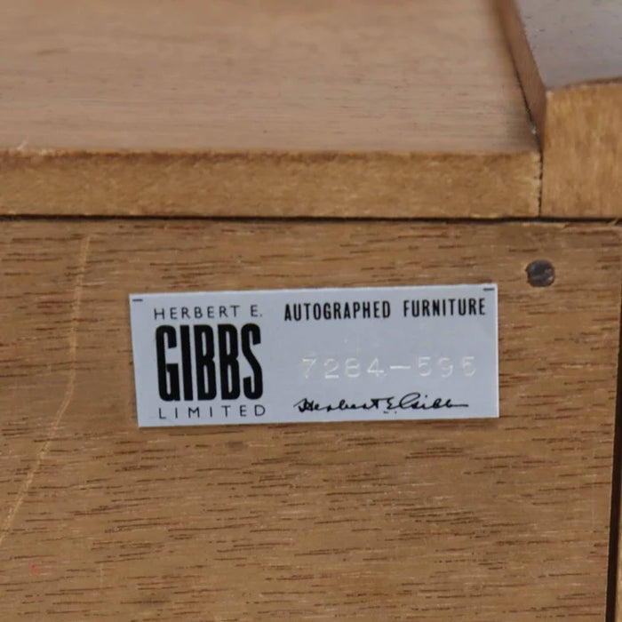 ヴィンテージ 英国 Herbert E. Gibbs社製 チーク材 ライティングビューロー