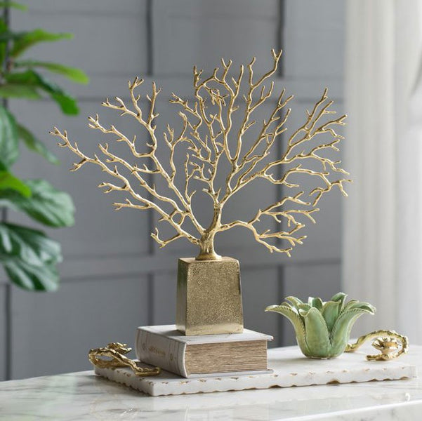 モダン ブラスツリー ゴールド 置物 オーナメント サンゴ モダン ブラスツリー ゴールド 置物 オーナメント サンゴ ツリー