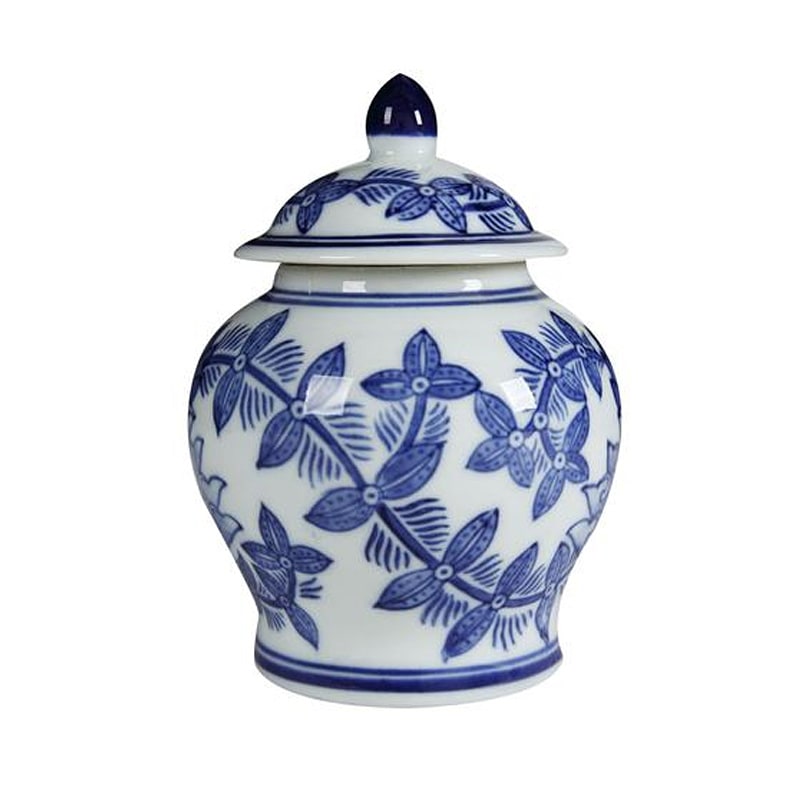 シノワズリ柄の小さな飾り壺 | ホームインテリア萬里