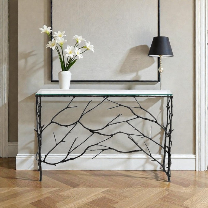 ブランチアイアンコンソールテーブル 幅122cm