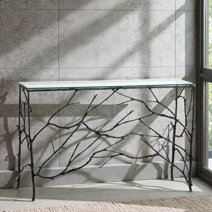 ブランチアイアンコンソールテーブル 幅122cm