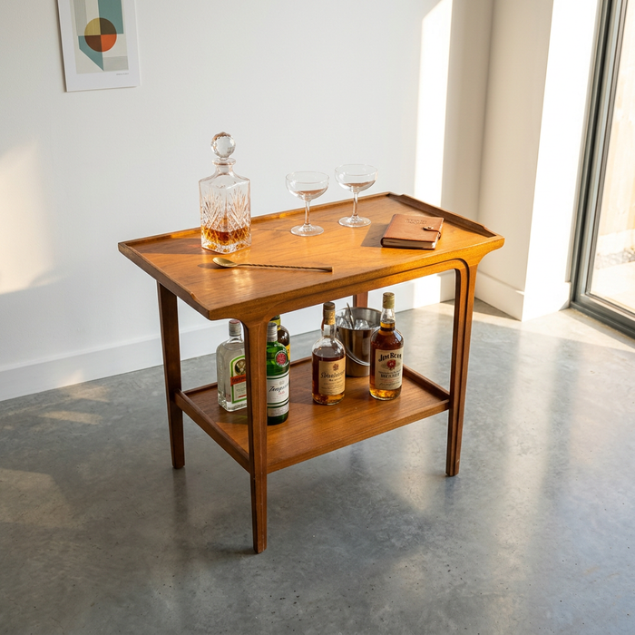 イギリスヴィンテージ Remployドリンクカート チーク材