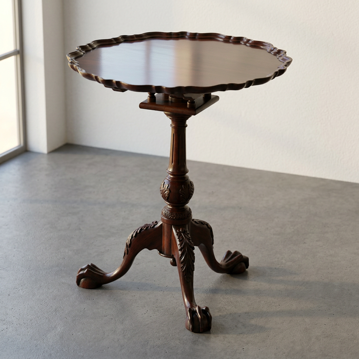 ティルトトップテーブル ヴィンテージ イギリス ラウンドテーブル オケージョナルテーブル