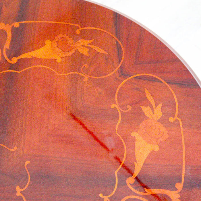 アッティカ ダイニングテーブル 135cm幅 オーバル 楕円形 象嵌
