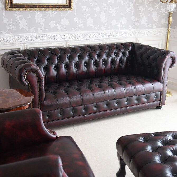 チェスター3P ウオッシュオフ BURGUNDY　ドイツ製総本革使用。 チェスター3P ウオッシュオフ BURGUNDYドイツ製総本革使用。