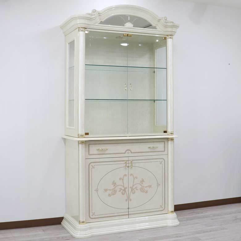 サルタレッリ フローレンス 2ドア キャビネット イタリア ウォールナット Amazon｜サルタレッリ フローレンス 2ドアキャビネット(食器棚/カップ