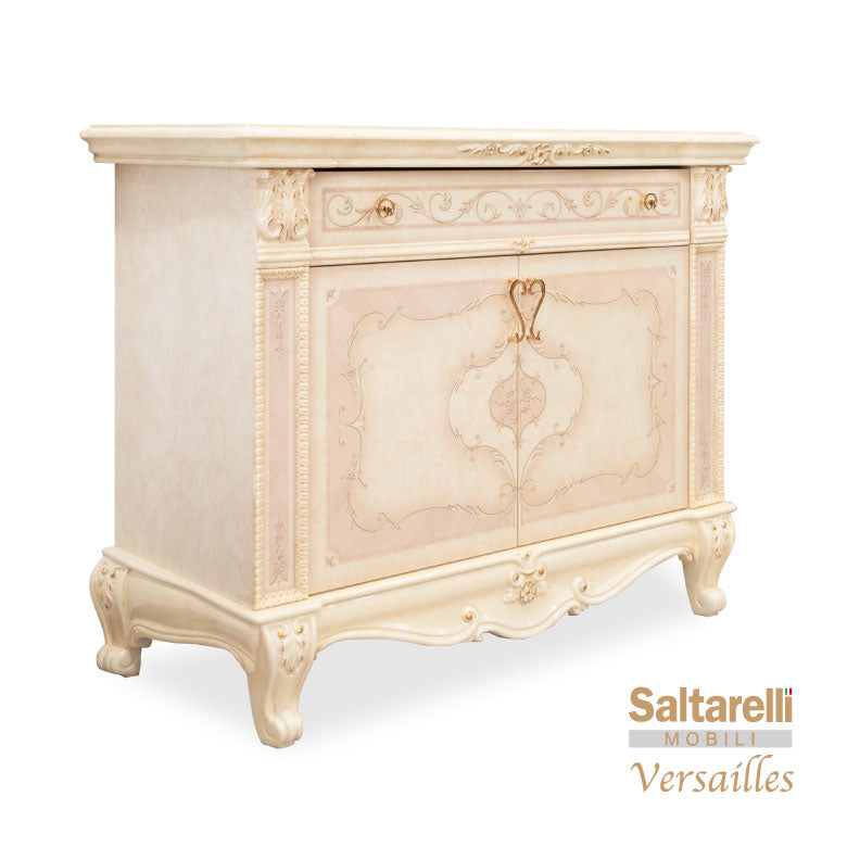 サルタレッリ ヴェルサイユ 1ドアサイドボード 幅77cm/スモールチェストサイドボードイタリア製 イタリア製 サルタレッリ ヴェルサイユ サイドボード IV 幅166cm