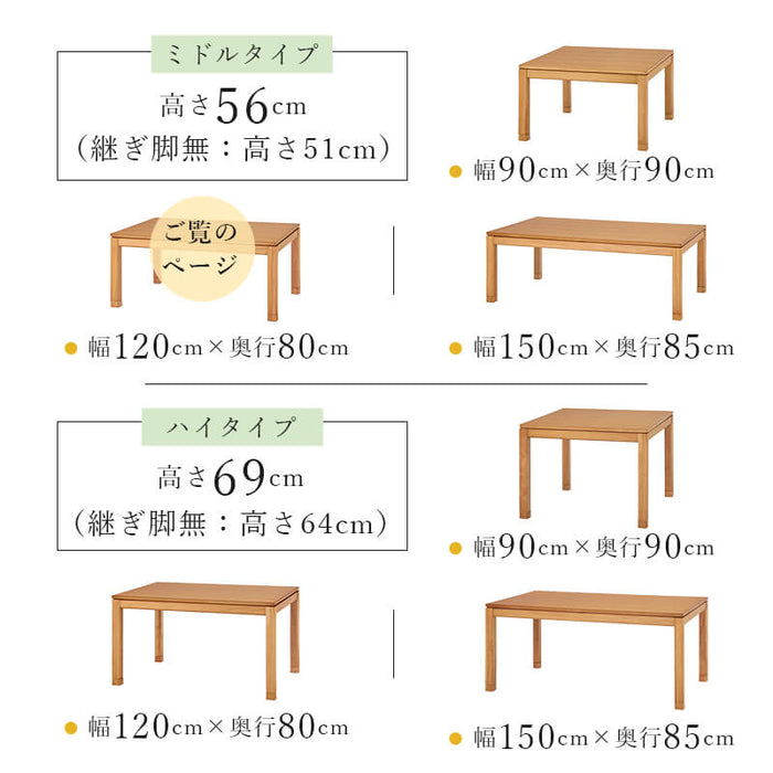 リビングコタツ シェルタ K120-M