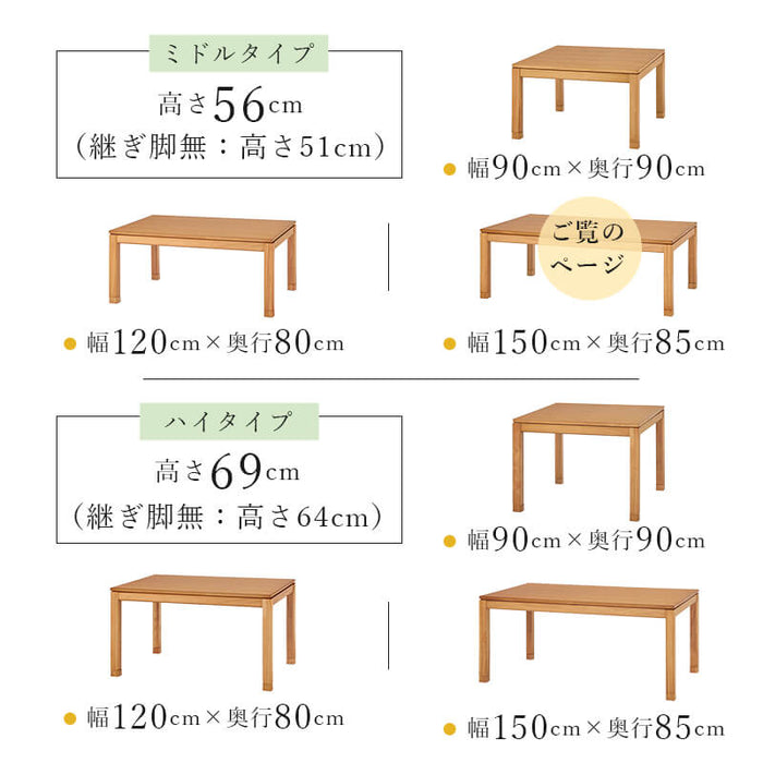 リビングコタツ シェルタ K150-M | 輸入家具の萬里